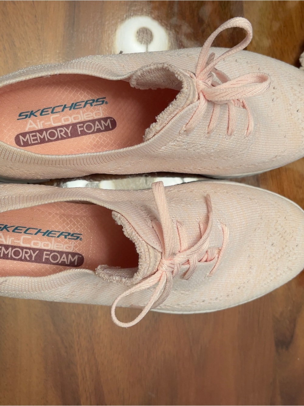 Skechers Women’s Air-Cooled Memory Foam Lace-Up Sneakers - Blush Pink